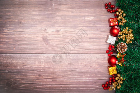 丝带盒子圣诞季节背景和新一年的木本快乐新的图片