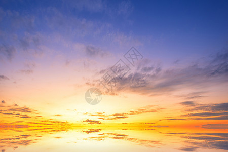景观自然蓝色的日落戏剧天空纹理背景橙图片