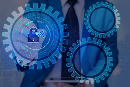 使用权沟通于Web数据信息安全应用系统的图形挂锁最新数字技术保护据挂锁安全在虚拟显示器上的商人带锁以确保安全程序图片