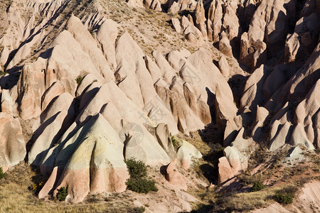 土耳其卡帕多西亚奇异石岩层风景优美洞穴砂岩图片
