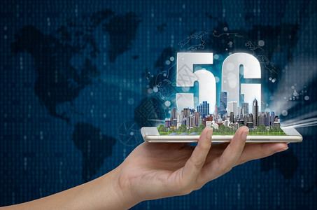 在线的世界屏幕5G网络无线系统和各种事物的互联网智能手机城市和通信网络以及连接在一起的物体图标全球无线装置联网等5G络无线系统和图片