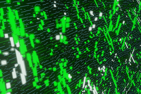 网络空间速度数字的绿色未来潮流数据通信飞入字技术3D级转换系统三图片