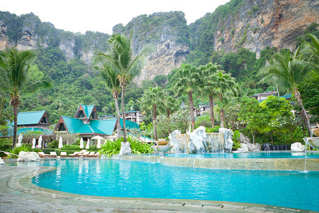泰国度假胜地游泳池图片