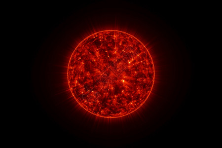 抽象的闪亮耀斑强大燃烧太阳系在空间的背面景3D渲染强大的燃烧太阳系在空间的背面景图片