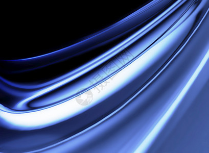 蓝色的抽象铬背景为您的项目生成计算机E插图闪亮的图片
