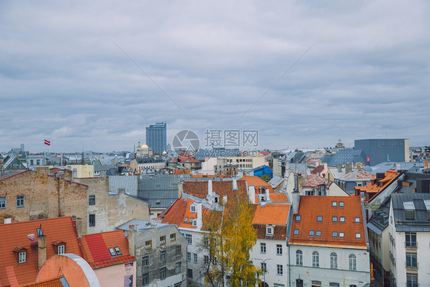美丽的拉脱维亚里加市老城中心及历史建筑旅行照片23Okt建造城市的图片