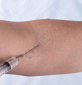 人们护士手注射的疫苗臂图片
