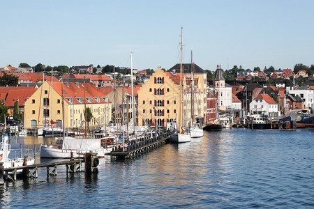 海上血管丹麦斯文德堡市景观街道图片