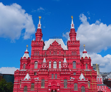 地标大教堂美丽的俄罗斯历史博物馆俄罗斯莫科红广场俄罗斯历史博物馆图片