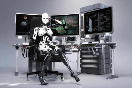 幻想3D女机器人说明科学安卓图片