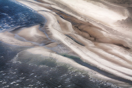 潮地德国SchleswigHolsteinWadden海洋公园空中照片瓦登遗产图片