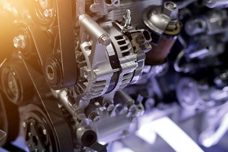 筛选工程行业汽车发动机部分现代汽车机动概念和切割金属汽车发动机部分详细节图片