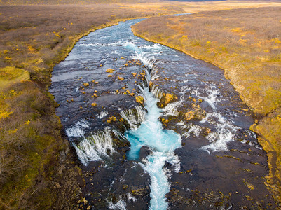 冰岛美丽的大连级布鲁马福斯瀑水墙纸雄伟图片