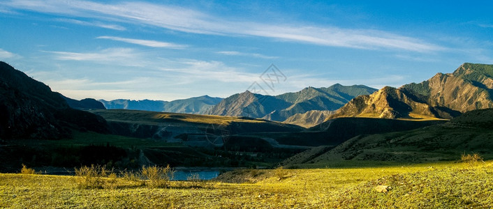 秋季banner秋季山川平原背景