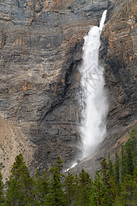 幽鹤旅游国民不列颠哥伦比亚省Yoho公园内加拿大第二瀑布TakakkawFalls图片