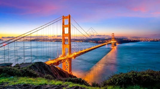 海洋塔金门大桥美国加利福尼亚州旧金山日出门大桥图片