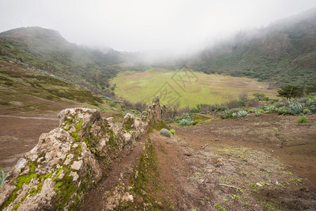 罗克旅游大加那利群岛地貌火山坑卡德雷拉洛斯马特勒岛西班牙运河屿绿色图片