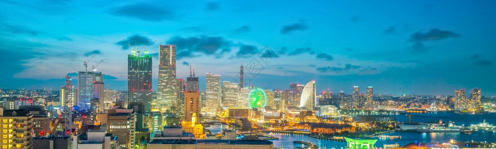 游客州未来日本落时横滨城市天线图片