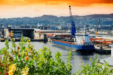 墙纸作品挪威装船过程明信片背景挪威装船过程明信片背景高清城市图片