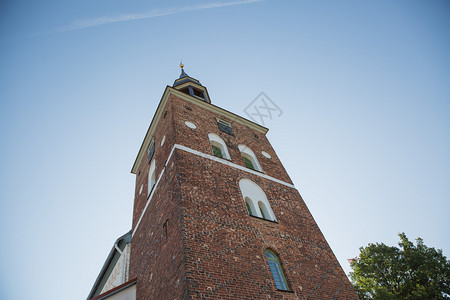 里加市拉脱维亚教堂塔墙2019年7月日文化地标屋顶图片
