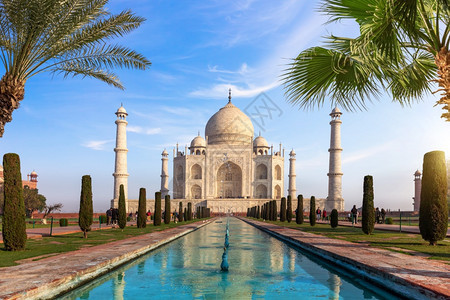 印度著名的泰姬陵主景阿格拉印度著名的泰姬陵阿格拉景观邦世界图片