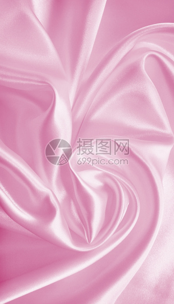 天平滑优雅的粉色丝绸或纹质可用作背景玫瑰纺织品图片