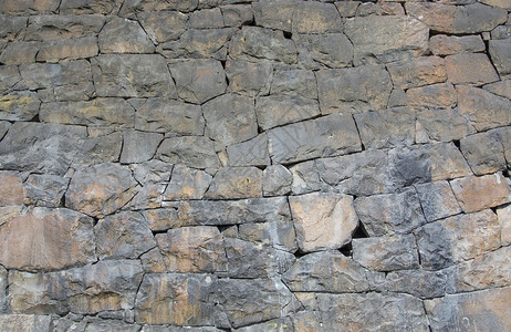 板坯内部的含有高铁量的花岗岩和格奈斯石的大面积红和灰墙瑞典大面积红灰石墙壁自然图片