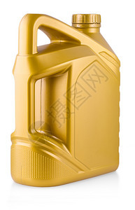 新的罐黄色塑料加仑杰里可以隔离在白色背景上剪下图片