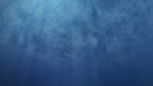 海景白色的底和洋概念自然和地球元素3D的图解表明海深蓝中有阳光明耀的太照和空气泡漂浮背景海底和洋概念自然和地球元素3D插图图片