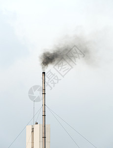 二氧化碳行业A工厂旧烟雾堆产生的排放管道图片