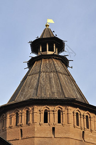 防御结石俄罗斯金环苏兹达尔中世纪斯帕索埃夫菲梅斯基修道院塔外部的图片