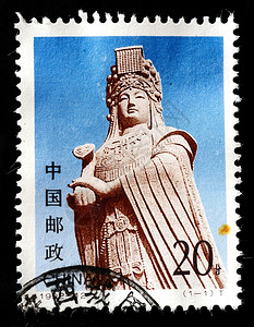 193年印刷的一张章展示了松太女神的雕像circa193底部墨水沟通图片