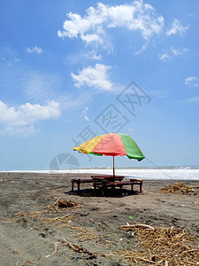 oopicapi在明日的伞状海滩景美丽的图片