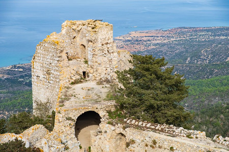 起源Kantara塞浦路斯2018年6月9日坎塔拉城堡是塞浦路斯Ammochostos区三个Pentadaktytylos山脉城图片