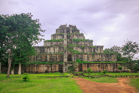 克尔历史城市高棉王朝古老的城堡集团过去高棉王国图片