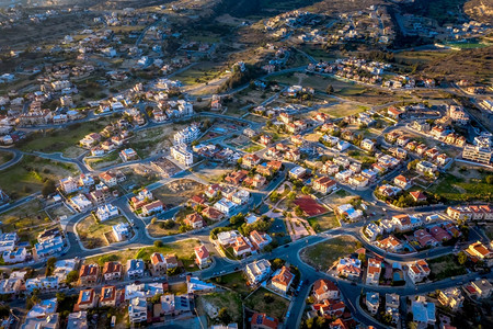 住宅塞浦路斯Limassol的外衬上述观点金的无人机图片