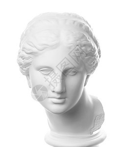 爱再生白石像雕维纳斯德米洛的古老雕像给被孤立在白色背景画像上的艺术家粉刷女雕塑脸朝金星的古老像贵族图片