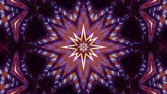 艺术折射3dKaleidoscopicBrightIbrightLillusion插图背景闪烁钻石曼达拉设计3d插图背景几何的图片