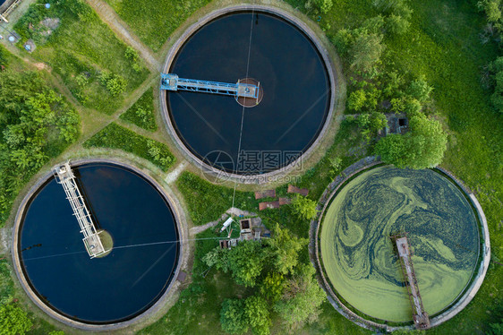 设施分隔器现代废水处理厂净化罐的空中最高透天观测台行业图片
