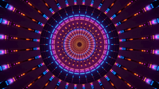 大规模紫混合共心飞行4kuhd3d插图背景Scifi照明激光环绕插图背景超高清精心制作的弯曲图片
