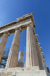 万神殿在希腊雅典的在举行的大都会帕台农教联谊寺庙建筑学图片