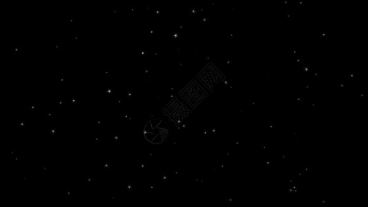 灰尘闪亮的占星术尘从天顶上坠落的恒星孤立黑色背景形成元素运动图的黑背景在空中风暴随机大小扰动分离星尘4KVFX视频无缝环图片
