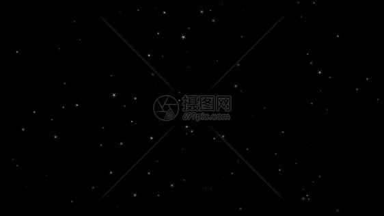 灰尘闪亮的占星术尘从天顶上坠落的恒星孤立黑色背景形成元素运动图的黑背景在空中风暴随机大小扰动分离星尘4KVFX视频无缝环图片