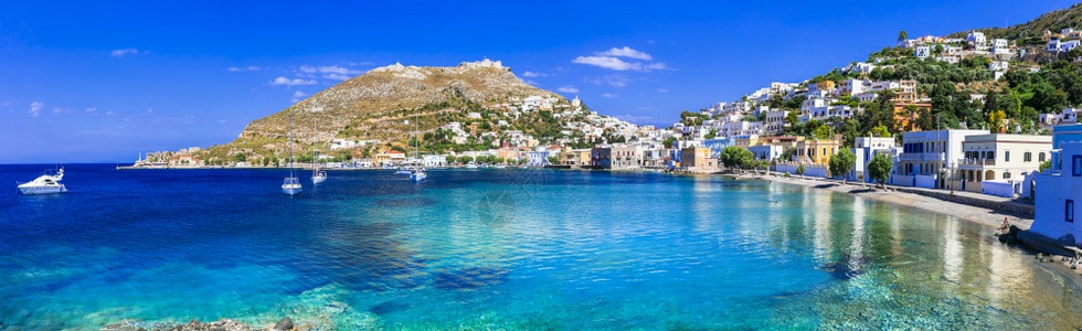 惊人的自然村庄美丽希腊岛屿LerosDodecanese欣赏AgiaMarina令人惊叹的希腊系列风景如画的小岛LerosDod图片