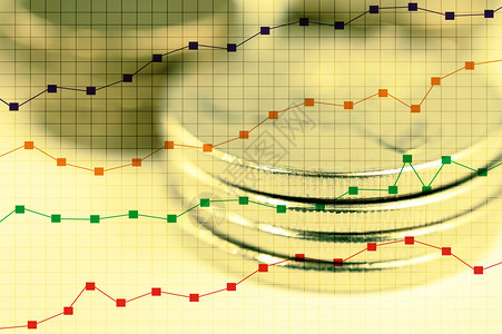 成功巴斯塔经济趋势背景用于商业思想和所有艺术作品设计接近浅深度实地双图表和硬币的行数用于金融和企业概念双重曝光财务和商业概念数字图片