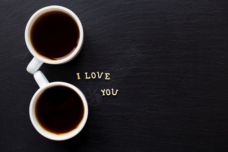 我爱你的碑文圣华伦人节两杯咖啡惊喜给爱人的一品元素圣华伦天人节里斯特雷托饼干题词图片