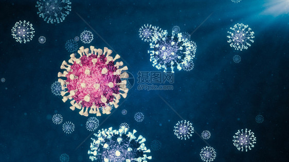 疫苗Corona危险和公共卫生风疾病流感爆发或冠状流感作为危险的菌株例如3D型危险细胞的大流行病医疗概念如3D型危险细胞菌新的图片