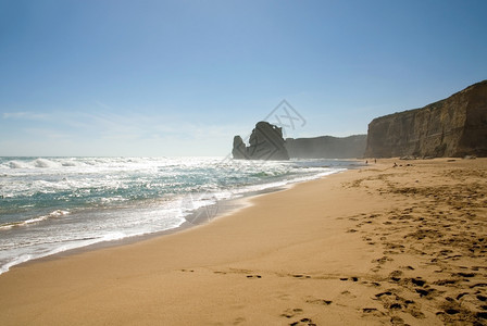 十二个使者中的两南维多利亚州海岸线上的一系列石灰岩堆是澳大利人的主要旅游景点之一澳大利亚巨的堆栈港口图片