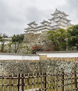 树花园日本兵库县喜木二城堡白埃格里特或白海隆主机这是教科文组织的一个世界遗产场址地点图片