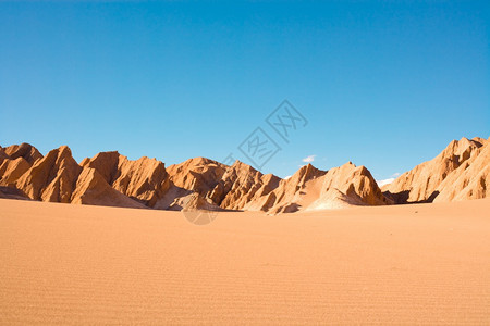 形成拉ValledelaMuerte西班牙语为谷也称LaCordilleraSal西班牙语为盐山脉圣佩德罗阿塔卡马沙漠安托法加斯图片